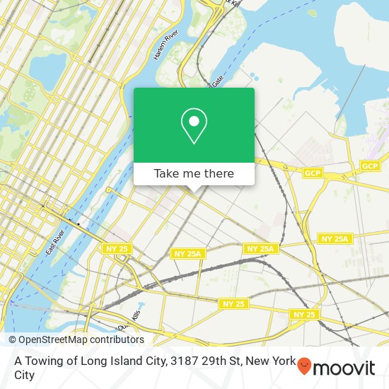 Mapa de A Towing of Long Island City, 3187 29th St