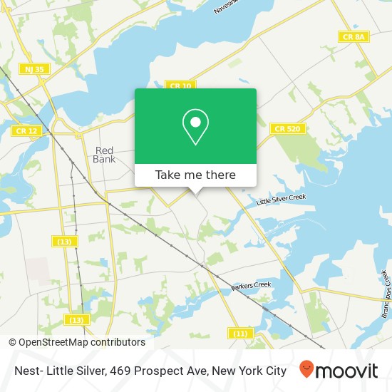 Nest- Little Silver, 469 Prospect Ave map