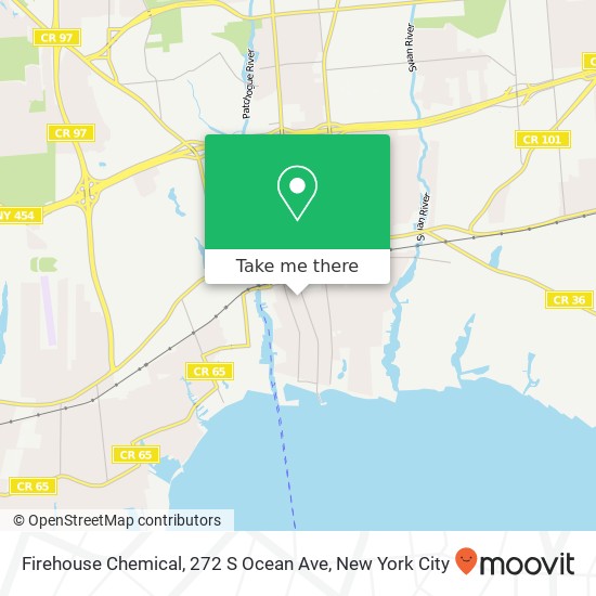 Firehouse Chemical, 272 S Ocean Ave map