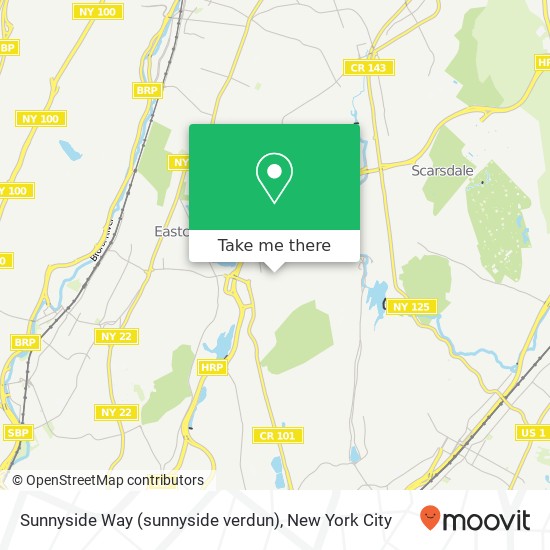 Mapa de Sunnyside Way (sunnyside verdun), New Rochelle, NY 10804