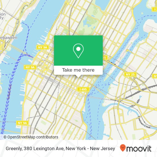 Greenly, 380 Lexington Ave map