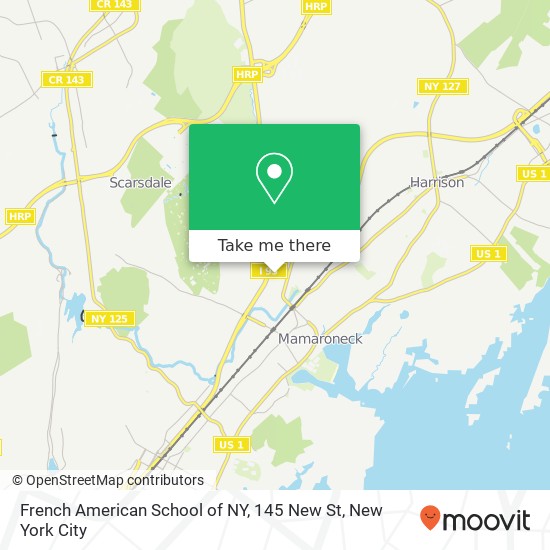 Mapa de French American School of NY, 145 New St