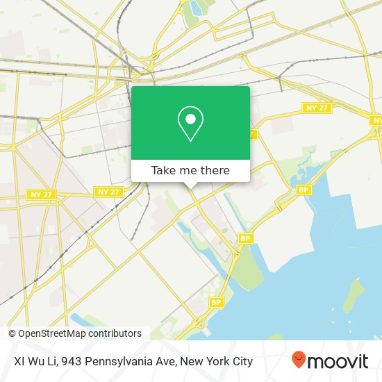 Mapa de XI Wu Li, 943 Pennsylvania Ave