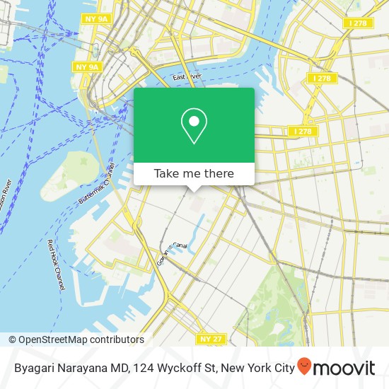 Byagari Narayana MD, 124 Wyckoff St map