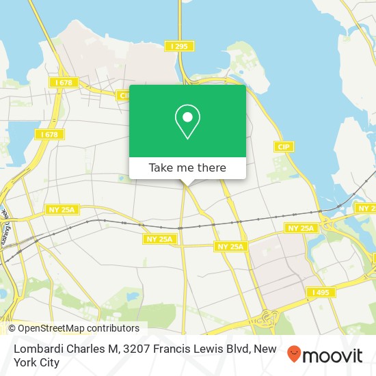 Lombardi Charles M, 3207 Francis Lewis Blvd map