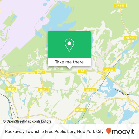 Rockaway Township Free Public Lbry map