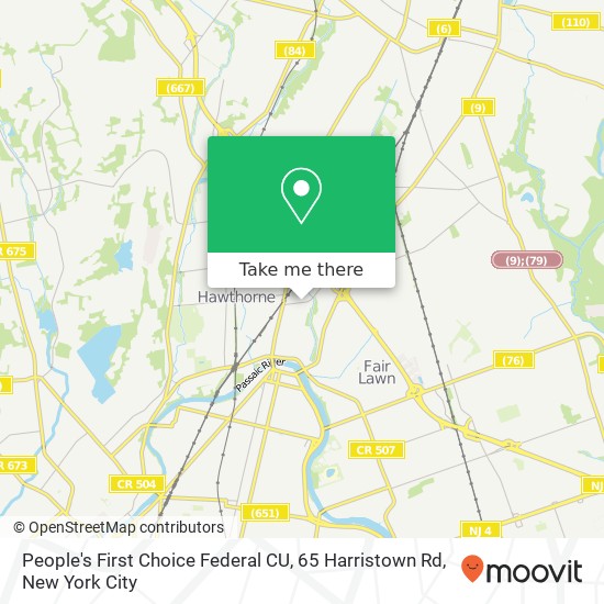 People's First Choice Federal CU, 65 Harristown Rd map