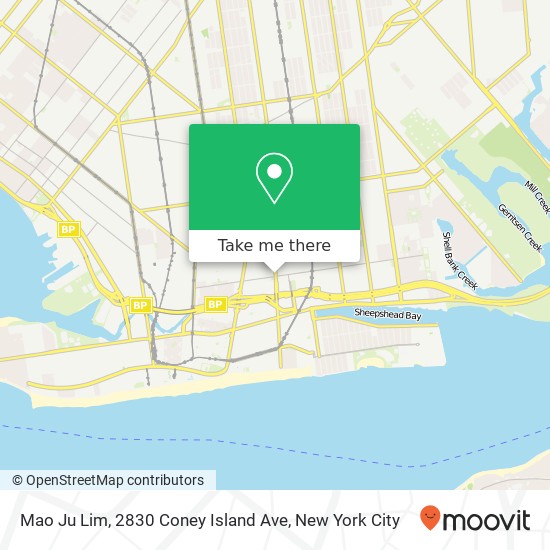 Mao Ju Lim, 2830 Coney Island Ave map