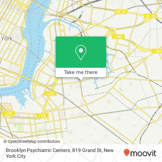 Brooklyn Psychiatric Centers, 819 Grand St map