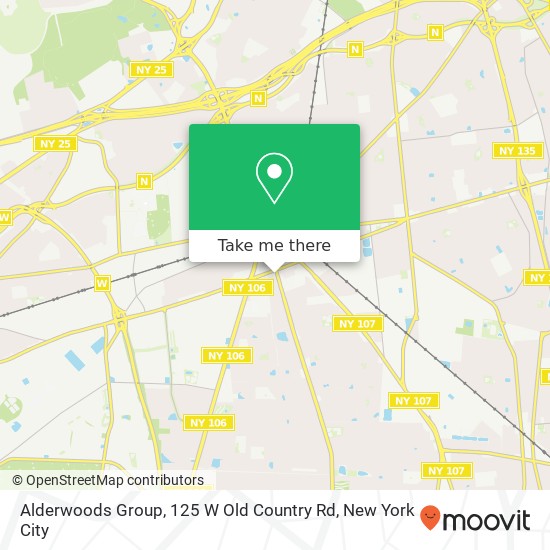 Mapa de Alderwoods Group, 125 W Old Country Rd