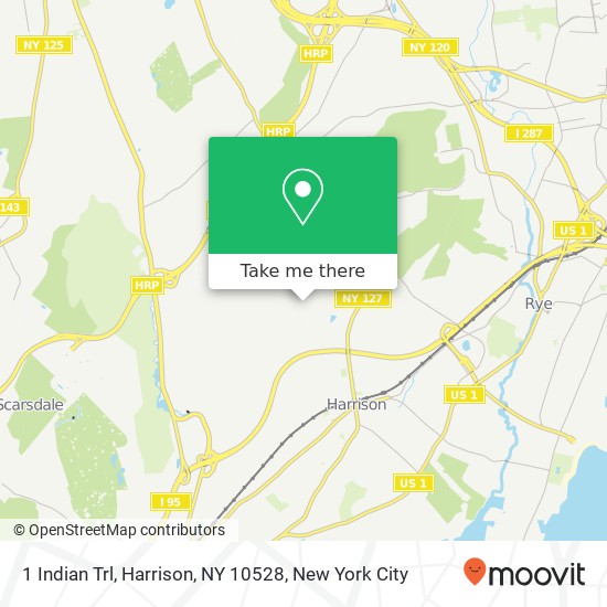 1 Indian Trl, Harrison, NY 10528 map