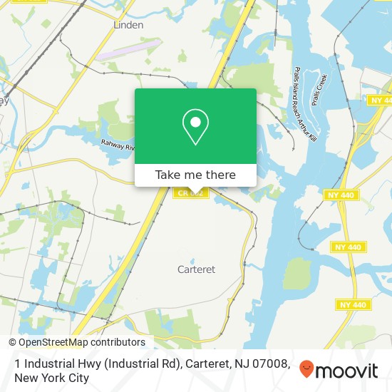 1 Industrial Hwy (Industrial Rd), Carteret, NJ 07008 map