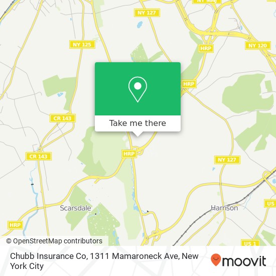 Mapa de Chubb Insurance Co, 1311 Mamaroneck Ave