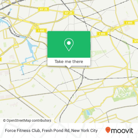 Mapa de Force Fitness Club, Fresh Pond Rd