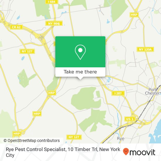 Rye Pest Control Specialist, 10 Timber Trl map