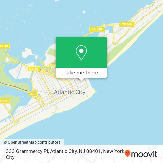 333 Grammercy Pl, Atlantic City, NJ 08401 map
