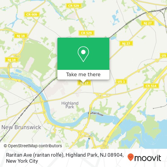 Raritan Ave (raritan rolfe), Highland Park, NJ 08904 map