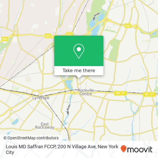 Louis MD Saffran FCCP, 200 N Village Ave map