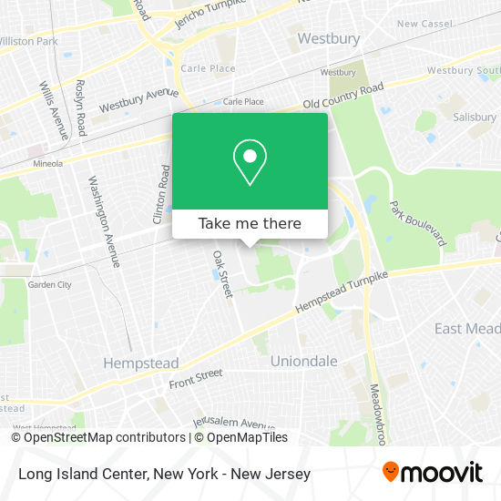 Long Island Center map