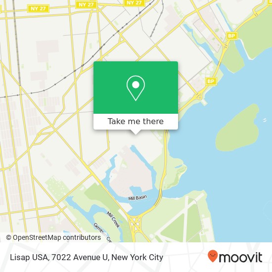 Mapa de Lisap USA, 7022 Avenue U