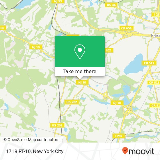 Mapa de 1719 RT-10, Morris Plains, NJ 07950