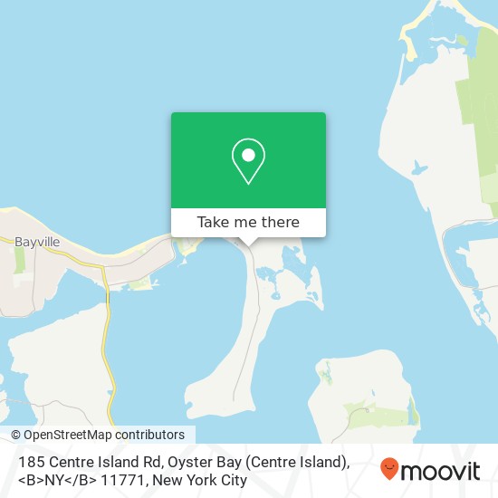 185 Centre Island Rd, Oyster Bay (Centre Island), <B>NY< / B> 11771 map