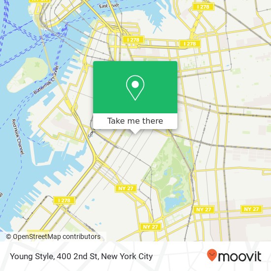 Mapa de Young Style, 400 2nd St