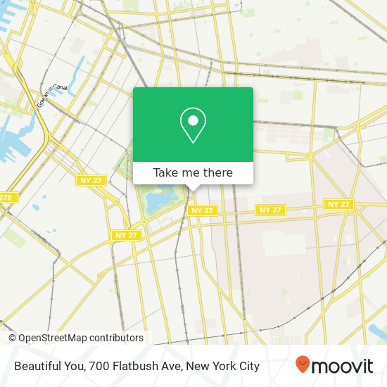 Beautiful You, 700 Flatbush Ave map