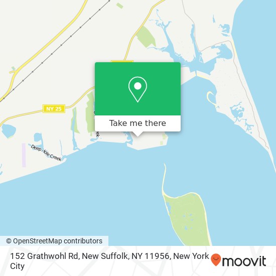 Mapa de 152 Grathwohl Rd, New Suffolk, NY 11956