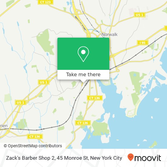 Mapa de Zack's Barber Shop 2, 45 Monroe St