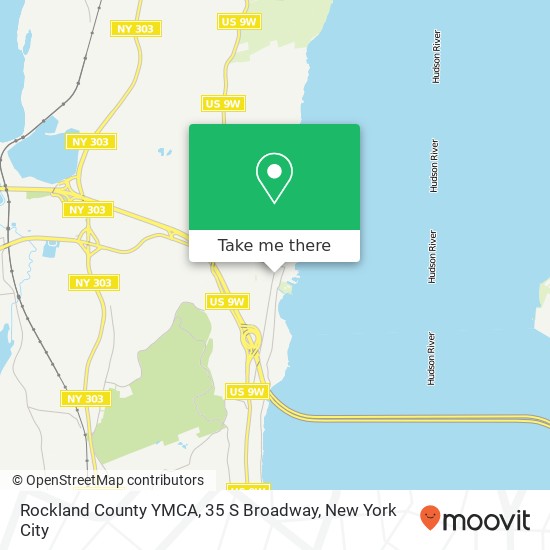 Mapa de Rockland County YMCA, 35 S Broadway