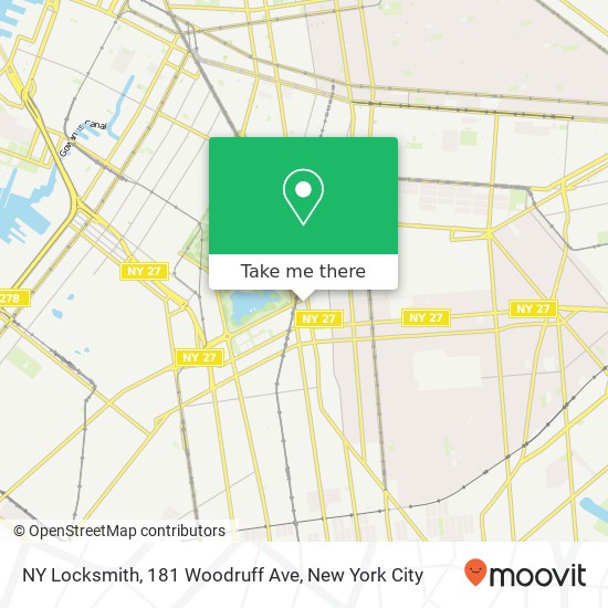 Mapa de NY Locksmith, 181 Woodruff Ave