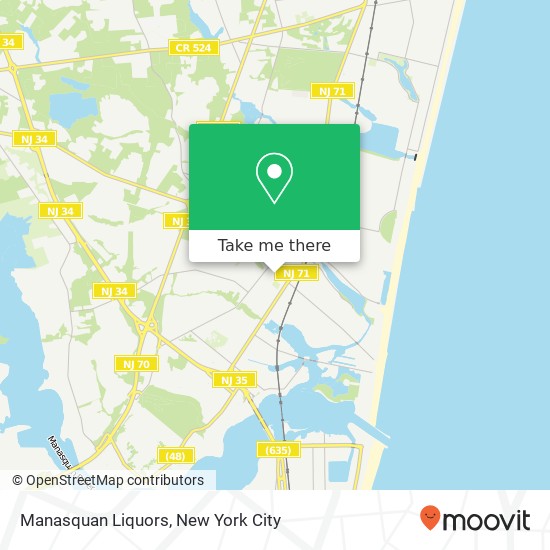 Mapa de Manasquan Liquors