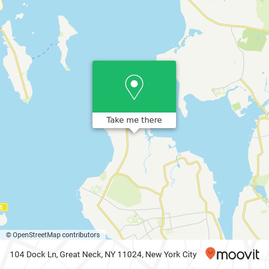104 Dock Ln, Great Neck, NY 11024 map