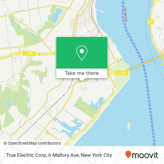 True Electric Corp, 6 Mallory Ave map