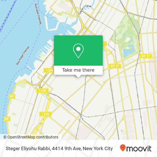 Mapa de Steger Eliyohu Rabbi, 4414 9th Ave