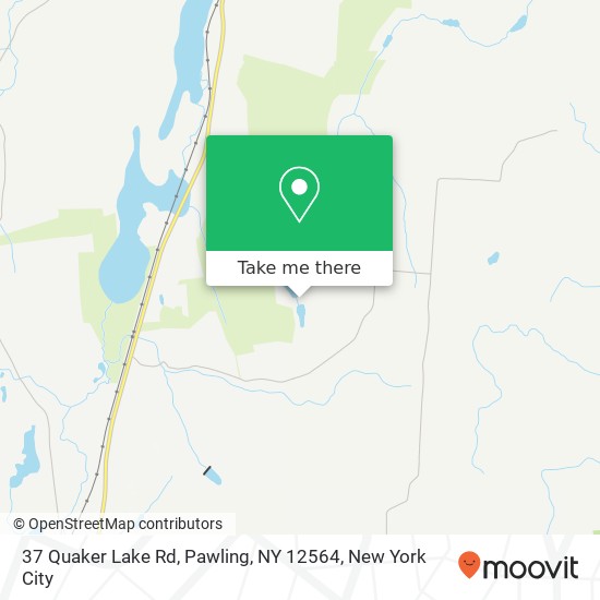 Mapa de 37 Quaker Lake Rd, Pawling, NY 12564