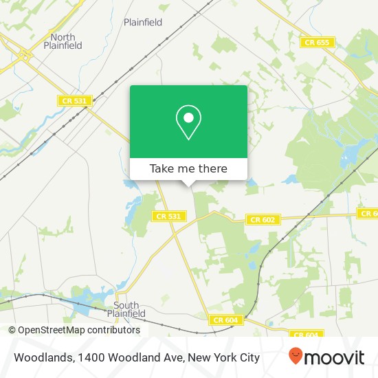 Mapa de Woodlands, 1400 Woodland Ave