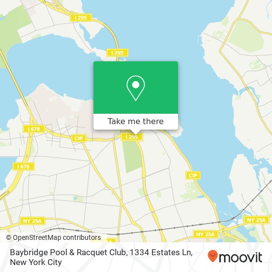 Baybridge Pool & Racquet Club, 1334 Estates Ln map