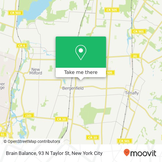 Mapa de Brain Balance, 93 N Taylor St