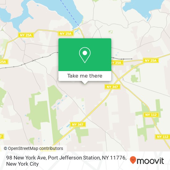 98 New York Ave, Port Jefferson Station, NY 11776 map