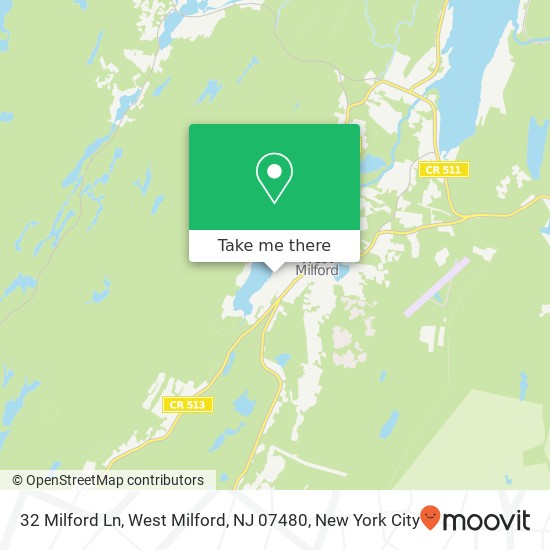 Mapa de 32 Milford Ln, West Milford, NJ 07480