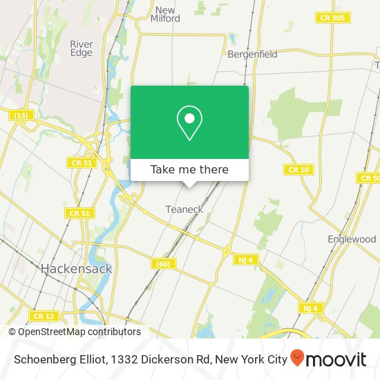 Mapa de Schoenberg Elliot, 1332 Dickerson Rd