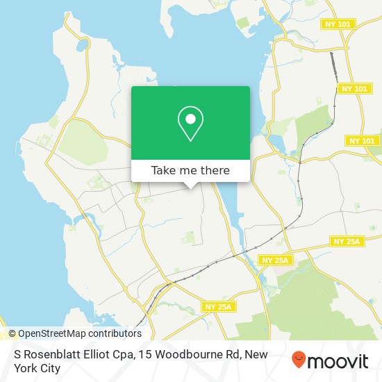 Mapa de S Rosenblatt Elliot Cpa, 15 Woodbourne Rd