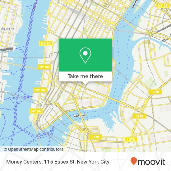 Money Centers, 115 Essex St map