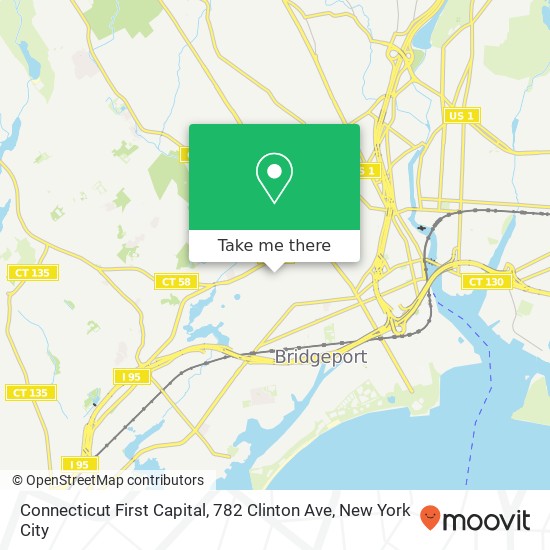 Mapa de Connecticut First Capital, 782 Clinton Ave