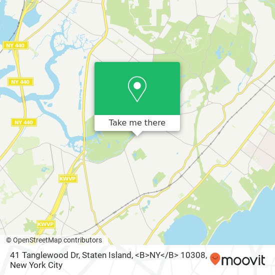 41 Tanglewood Dr, Staten Island, <B>NY< / B> 10308 map