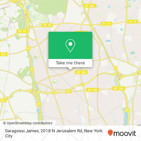 Saragossi James, 2018 N Jerusalem Rd map