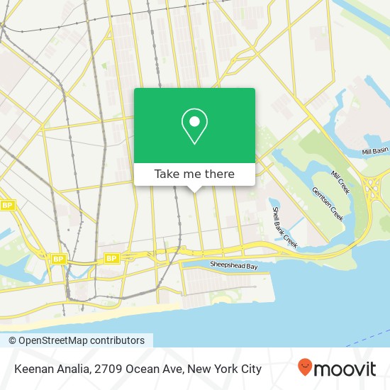 Mapa de Keenan Analia, 2709 Ocean Ave