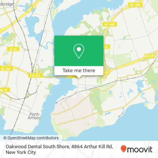 Mapa de Oakwood Dental South Shore, 4864 Arthur Kill Rd